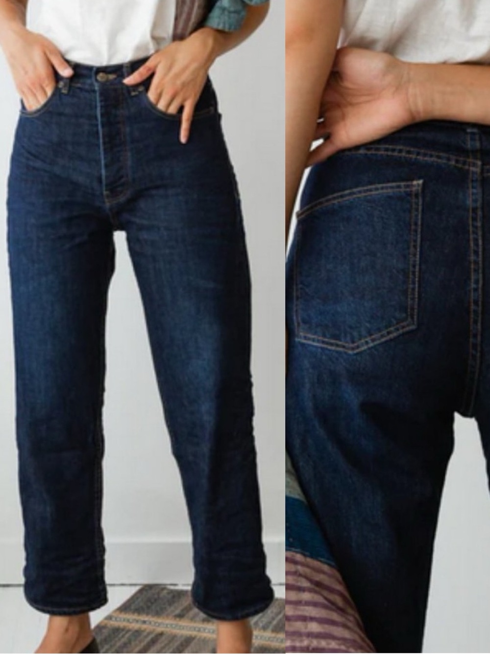 CARON CALLAHAN Raina Jean Vintage Denim Relaxed Straight Leg Jeans Size 29